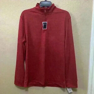 Men’s NWT Club Room Performance Shirt B2 Size S Quarter Zip Up